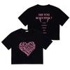 Gira asiática de BLACKPINK 2023 Concierto de BORN PINK Camiseta holgada de manga corta con la misma ropa