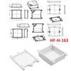 Caja de conexiones impermeable Ip65 para exteriores, carcasa para cables de montaje en superficie para interiores, monitoreo, fuente de alimentación, carcasa de plástico ABS