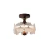 Candelabro de restaurante estilo vintage, candelabro lineal de 6 luces, lámpara de mesa de comedor de lujo francés, lámpara colgante de tres cabezales para uso doméstico, hierro