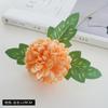 Crisântemo africano pingue-pongue crisântemo flor artificial com folhas dente-de-leão crisântemo casamento casa arranjo de flores decoração flor falsa atacado