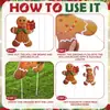 Letrero de Hombre de Jengibre Navideño para Jardín, Letrero Decorativo para Exteriores de Hombre de Jengibre, Letrero Impreso en UV de Alta Definición