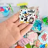 Venda Quente Transfronteiriça Chapa de Acrílico Patch de Comida de Animal Chaveiro Shaker Personalizado Acessórios de Emblema Personalização