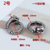Hebilla Colgante Hebilla de Plata Esterlina 925 Collar con Hebilla Conectora Hebilla para Pulsera DIY Hebilla Grande de Resorte Accesorios de Plata Tailandesa Hebilla de Anillo
