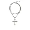 Collar Largo Minimalista de Estilo Europeo y Americano, Cadena para Clavícula Retro Limpia y Moderna, Fresca y de Moda, Versátil