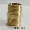 Conector en T para tubería de agua, tipo rosca interior y rosca exterior, unión para calentador de agua, uno a dos, 1/2 pulgada, engrosado, accesorios de cobre macizo, otros