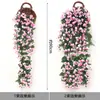 Enredadera de Flores Artificiales Beile para Colgar en la Pared, Orquídea Colgante, Flor para Maceta Colgante, Flor para Colgar en la Pared para Decoración de Sala de Estar y Balcón