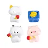 Figuras Fofas de Animais Pequenos para Tênis de Mesa Boneca Little Mengli Acessórios Decorativos DIY Paisagem em Miniatura Enfeites em Miniatura