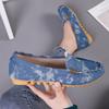 Zapatos nuevos de primavera y verano para mujer, zapatos casuales planos, zapatos tipo beanie de punta redonda y boca baja, zapatos de mujer de talla grande, comercio exterior, zapatos de mujer europeos y americanos