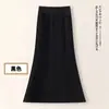 Falda midi sirena elegante personalizada de talle alto adelgazante para mujer 2026 Otoño Nueva Falda Casual Ajustada a la Cadera