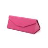 Colección de Estuches Plegables de Cuero para Gafas Aprobados de Fábrica, Estuche Triangular Metálico para Gafas de Sol, Estuche Portátil para Gafas de Sol, Personalizable con Logo