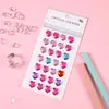 Pegatinas de Gemas para Niños Diamante de Cristal Pegatinas de Dibujos Animados Niña Princesa Pegatinas de Recompensa Estéreo 3D Material de Decoración