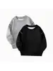 Sudadera con capucha nueva para niños 2026, estilo primavera y otoño, para niños mayores, con bloques de color, colores contrastantes y estampado de letras, ropa casual