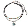 Collar Transfronterizo Europeo y Americano Collar con Colgante Geométrico de Corazón Cadena para Clavícula de Mujer Estilo Vaquero Vintage Collar Japonés y Coreano