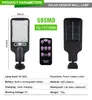 Luz Solar para Jardín Exterior con Control Remoto, Luz de Pared con Sensor de Movimiento Corporal, Iluminación Solar para Jardín Impermeable de Larga Duración