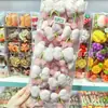 Estilo Coreano Nuevo Rosa Lunares Cuadros Lazo Pequeña Cereza Pinza para el Cabello Infantil Flequillo Niña Peineta Lateral