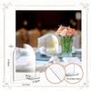 5 piezas de placa de asiento digital de arco transparente de acrílico grande, placa de mesa de acrílico en blanco para fiestas y bodas