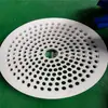 Filtro distribuidor de PTFE Placa de orifício circular de PTFE Peças de formato especial de Teflon Peças não padronizadas
