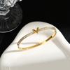 Pulsera de acero de titanio con letras transfronteriza de alta calidad europea y americana estilo ins femenino personalidad joyería de lujo ligero joyería que no se decolora venta al por mayor