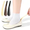 Calzador de Plástico Pequeño Colgante Extractor de Zapatos Regalos para Zapatos Viaje Portátil Artículo para el Hogar Calzador Marrón