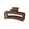 Pinza para el Cabello Mate Transfronteriza Tipo Pinza de Tiburón con Acabado de Alta Gama, Pinza de Garra Rectangular Simple de 13 cm, Tamaño Grande para Cabello Grueso, Accesorio para el Cabello para Mujer
