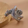 Anillo de Dragón Plateado Producto Nuevo para el Año del Dragón, Elegante y de Inspiración Vintage, Versátil, Directo del Fabricante