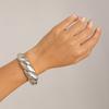 Joia Transfronteiriça Europeia e Americana Exagerada Grande Gota d'Água Brilho Metálico Espelhado Abertura Hug Pulseira Estilo Frio Ins Pulseira