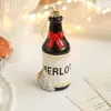 Adornos de Plástico Coloridos para Botellas de Bebida, Café y Vino, Decoraciones de Papá Noel y Árbol de Navidad, Suministros de Decoración para Crear Ambiente