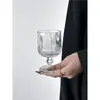 Nuevo Estilo Ins Nicho Copa de Vino Francesa Retro Alto Valor Hogareño Femenino Taza de Jugo Copa de Vino Copa de Agua