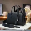 Bolso de Mano para Mujer Otoño e Invierno Nuevo Primera Capa Piel de Vaca TC Bolso Boston Gran Capacidad Bolso Tote Bolso de Hombro para Viajes Cortos Pequeño