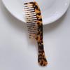Novo coreano ácido acético placa pente simples retro mármore textura pente cabelo leopardo impressão pente cabelo pente mulheres atravessar a fronteira