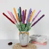 Producto Terminado al por Mayor Ramo de Lana Tejido a Mano Lavanda Flor Artificial Regalo del Día de San Valentín Decoración del Hogar Flor de Lana