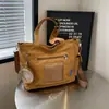 Bolso de Hombro Simple de Gran Capacidad para Estudiantes Versátil Bolso de Mano Casual de Lona Ligero para Viajes Bolso Cruzado