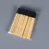 Cepillo Desechable para Pestañas con Mango de Bambú Varilla de Bambú de Colores Peine para Pestañas Cepillo para Cejas Cepillo de Tornillo Herramienta para Injerto de Pestañas
