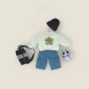 Jeans Cargo Tendência Personalidade Estilo Coreano Infantil 26 Outono/Inverno Meninos e Meninas Bebê Bonito Tendência Calças Casuais
