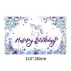 Tecido de Fundo Novo de Aniversário da Amazon Festa Carnaval Cena de Planta Flor Banner de Decoração Banner de Aniversário