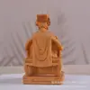 Talla en Madera de Ciprés de la Estatua de la Diosa Mazu, Talla en Madera Maciza Decoración del Hogar, Diosa del Mar de Meizhou, Artesanías de la Madre Celestial, Decoración del Hogar