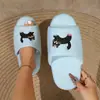Pantuflas Silenciosas de Punta Abierta para el Hogar Pisos de Madera Interiores Suela Suave Antideslizante Cálidas Cómodas Exportación Transfronteriza Personalización en Lotes Pequeños