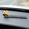 Panda Lindo Coche Teléfono Móvil Tarjeta Creativa Descompresión Accesorios para Coche Adornos Matrícula Temporal para Estacionamiento