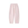 Princesa Yuanyuan 2026 Primavera e Outono Novos Calças Retas Slim Elásticas de Cintura Alta Calças Largas Infantis com Efeito Drapeado Calças Longas Roupas Infantis
