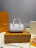 Bolso Almohada Nuevo Modelo 2026 con Monograma Blanco para Mujer, Bolso Cruzado de Cadena de Hombro Versátil de Moda, Estilo Chanel al por Mayor