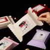Cajas creativas para dulces de boda con textura, disponibles en múltiples colores, con un diseño cuadrado pequeño y vintage, perfectas para proyectos de bricolaje