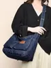 Estilo casual transfronterizo mezclilla 2026 otoño nuevo bolso cruzado para mujer bolso de mano tipo tote vintage desgastado para el día a día