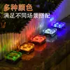Luzes de Piso com LED Solar Transfronteiriças, Luzes de Tijolo de Gelo, Luzes Subterrâneas de Vidro, Luzes de Gramado à Prova de Chuva para Pátio Externo, Luzes Decorativas D