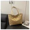 Bolsa de Mão Coreana Laço Coração de Menina Estilo Ins de Alta Qualidade Grande Capacidade Prata Bolsa de Ombro Bolsa Tote Transfronteiriça