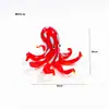 Adornos de pulpo de vidrio de colores de Zibo, artesanías de vidrio, decoraciones de escritorio de animales marinos, productos transfronterizos de vidrio