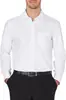 Camisa de Manga Larga Elástica en Cuatro Direcciones Transfronteriza con Bolsillos, Botones de Color Natural, Camisa Elástica de Color Sólido, Resistente a las Arrugas, Casual de Negocios
