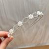 Accesorios de escenario Tocado de novia Aro para el cabello de dama de honor Accesorios para el cabello de boda Corona de diamantes de imitación brillantes plateada Accesorios para vestido de novia