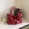 Nova Bolsa de Ombro Plissada Estilo Coreano 2026 para Mulheres, Bolsa Transversal de Couro PU de Grande Capacidade, Bolsa da Moda e Versátil para o Dia a Dia