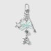 Nuevo Y2K Exquisito Accesible Lujo Alto Valor Estrella Plateada Arcilla Suave Bola de Diamante Ángel Colgante Llavero DIY Colgante para Bolso