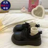 Zapatos de Cuero Mary Jane con Suela Gruesa para Mujer, Estilo Británico, Versátiles, Nuevo Modelo 2026, Primavera y Otoño, Con Cordones, Punta Redonda, Estilo Universitario